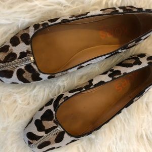 MICHAEL Kors Calf-leather Leopard Print Flats